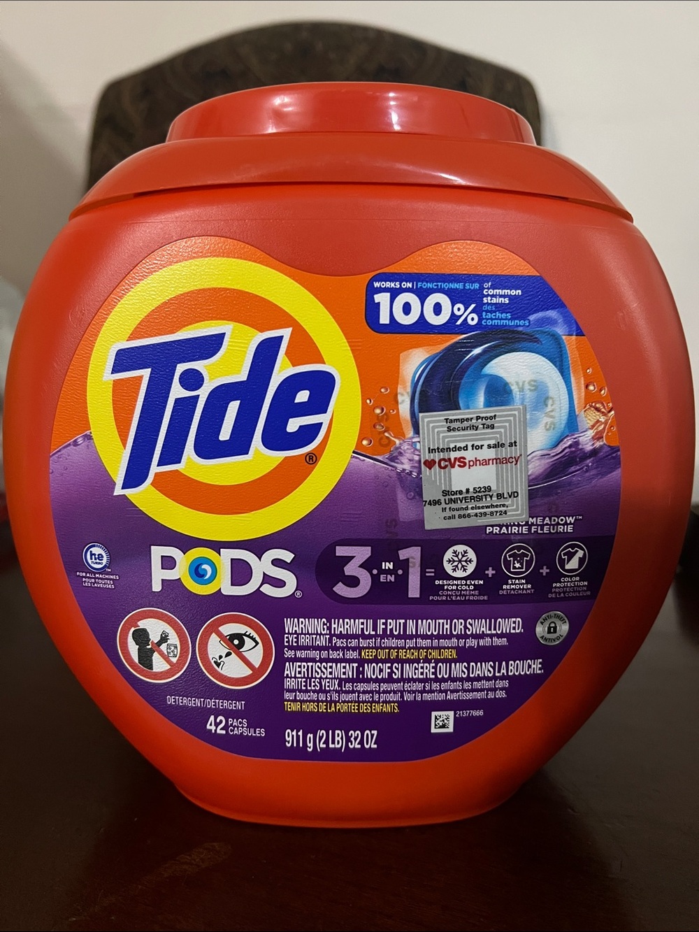 Pods 3-in-1 Laundry Detergent 42 Pods